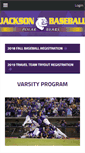 Mobile Screenshot of jacksonbaseball.org